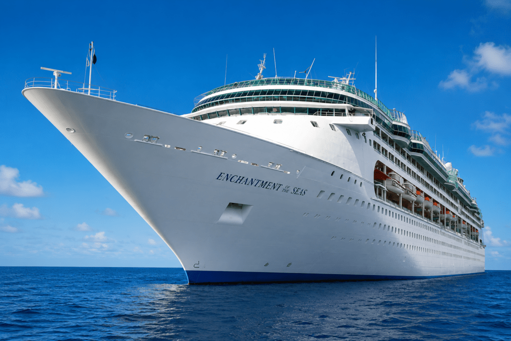 Enchantment of the Seas ship exterior Enchantment of the Seas cruise ship at sea Enchantment of the Seas deck plans Enchantment of the Seas balcony cabin Enchantment of the Seas ocean view cabin Enchantment of the Seas suite Enchantment of the Seas Centrum Enchantment of the Seas Solarium Enchantment of the Seas Rock Climbing Wall Enchantment of the Seas Pool Deck Enchantment of the Seas Windjammer Marketplace Enchantment of the Seas Park Café Enchantment of the Seas My Fair Lady Dining Room Enchantment of the Seas Boleros Enchantment of the Seas Schooner Bar Enchantment of the Seas ship tour